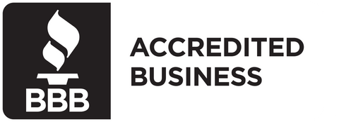 BBB ACCREDITERAD BUSINESS logotyp svart och vit