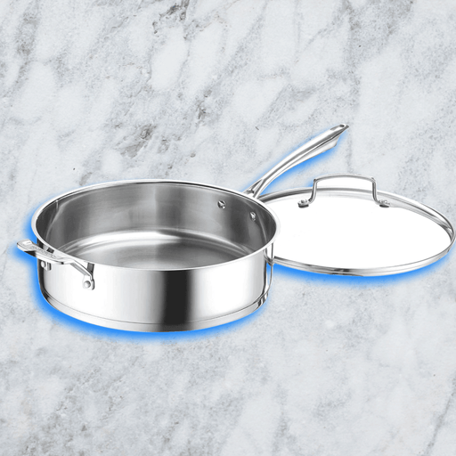 Cuisinart Professional Stainless Saute with Cover, 6-Quart - Luxio