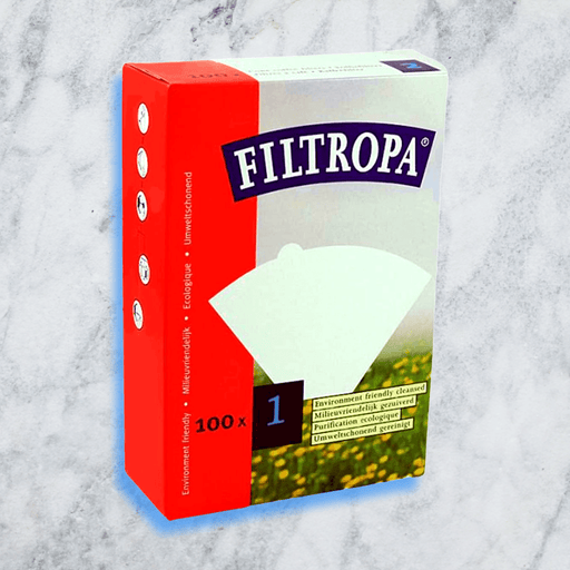 Filtropa White Coffee 1-1 Box (100 count), No. 1 Filter - Luxio